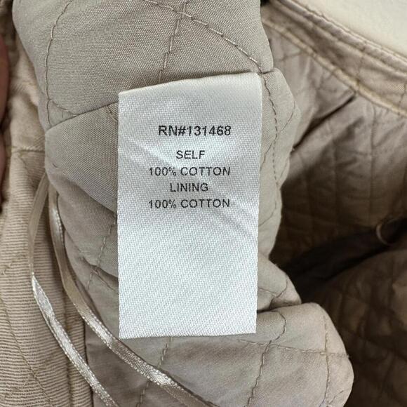 Anthropologie Fate Neutral Tan Lined + Quilted Mini Skirt Button Front SIZE M - Picture 3 of 6